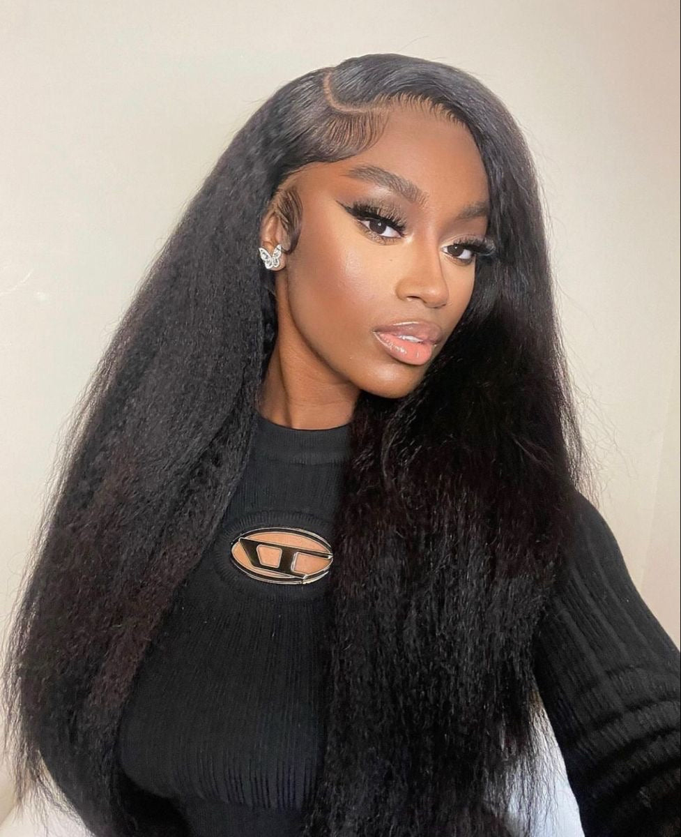 Kinky Straight Lace Front Crown (Luxury Line)