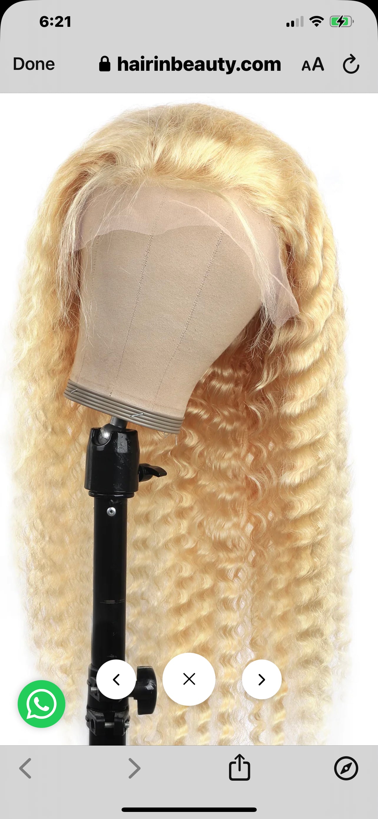 #613 Deep Wave Lace Front Crown