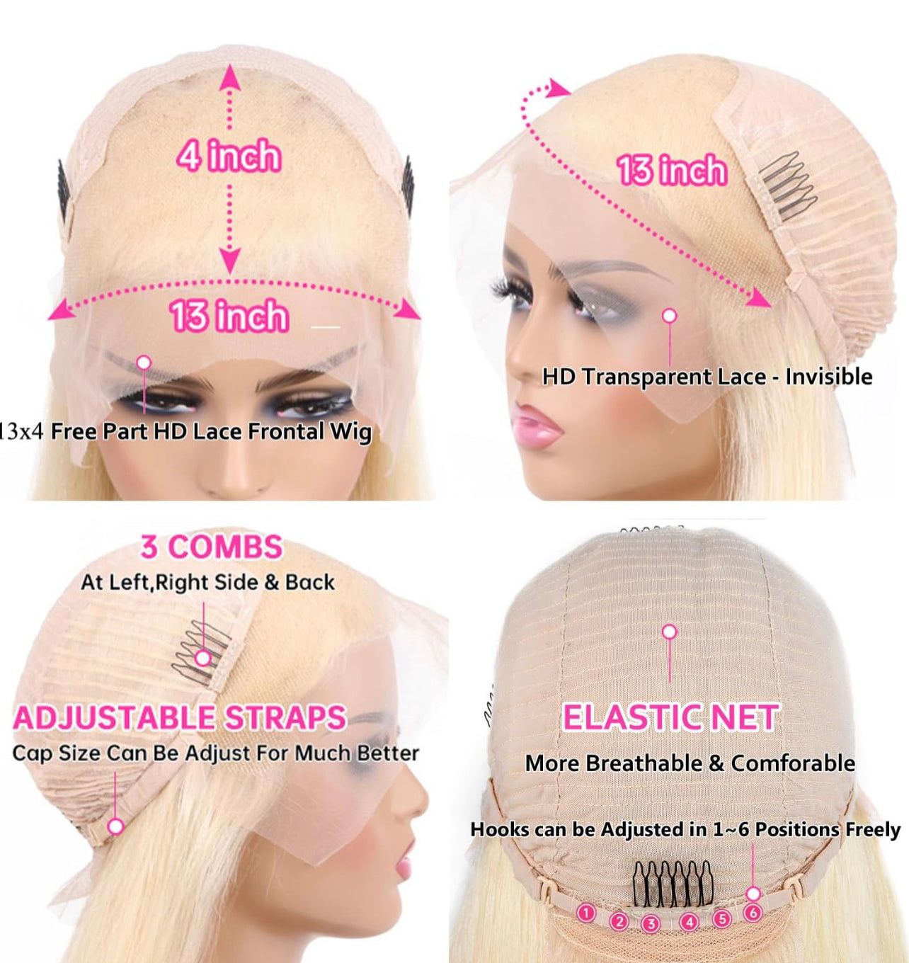 #613 Straight Lace Front Crown