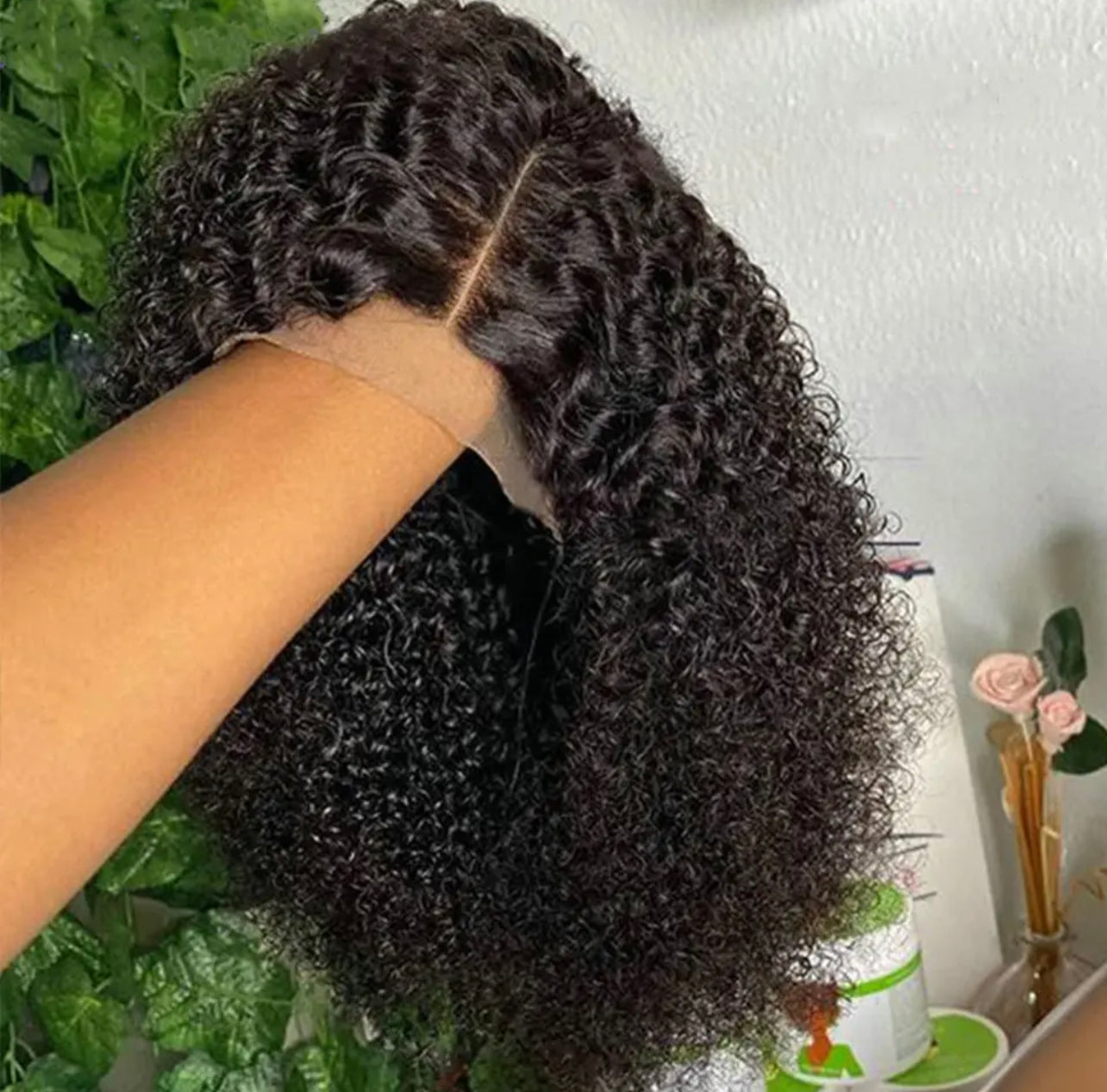 Kinky Curly Lace Front Crown