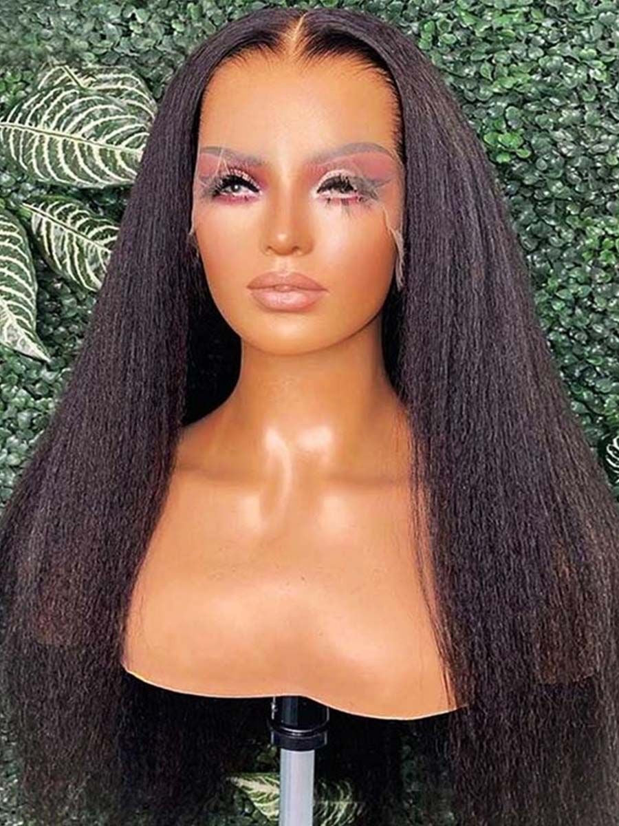 Kinky Straight Lace Front Crown (Luxury Line)