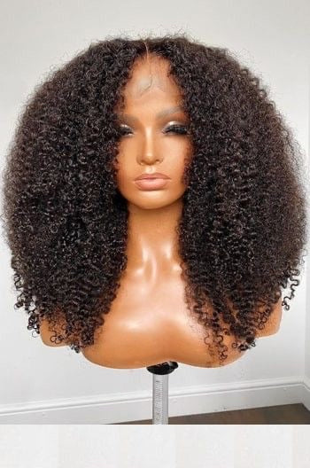 Kinky Curly Lace Front Crown